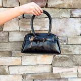 Black Vienna Crossbody Purse - The Pink Pineapple 850