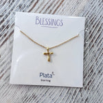 Blessings Bubble Cross Necklace - The Pink Pineapple 850