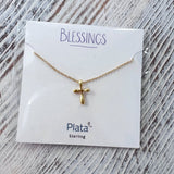 Blessings Bubble Cross Necklace - The Pink Pineapple 850