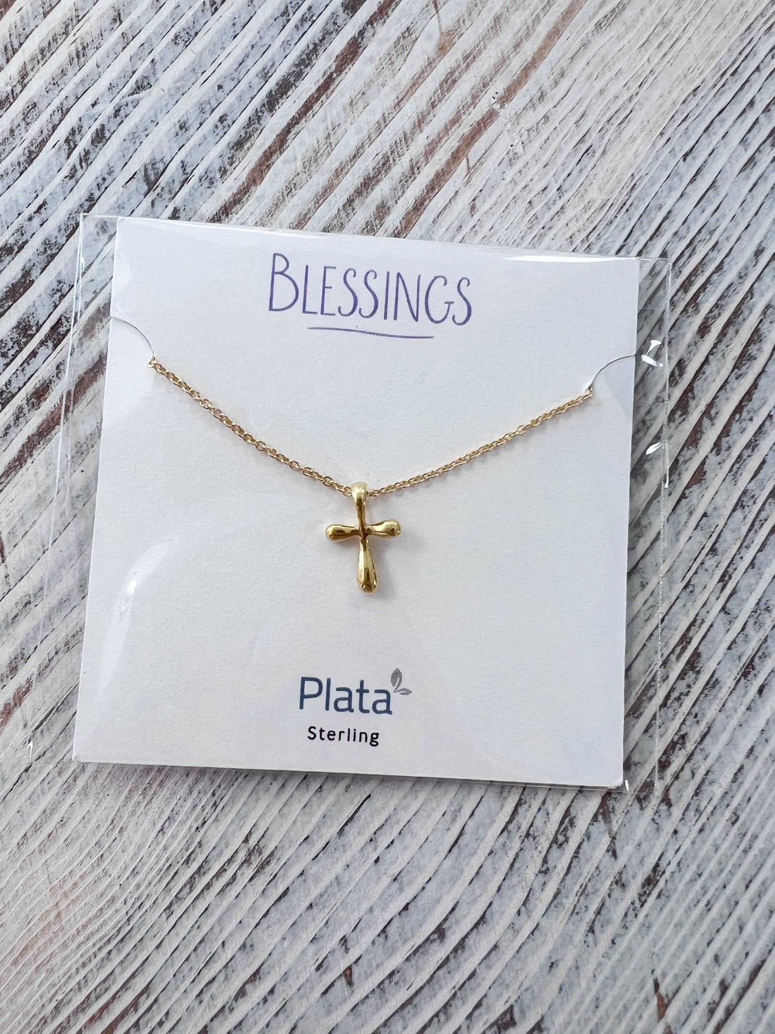 Blessings Bubble Cross Necklace - The Pink Pineapple 850