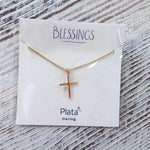 Blessings Classic Cross Necklace - The Pink Pineapple 850