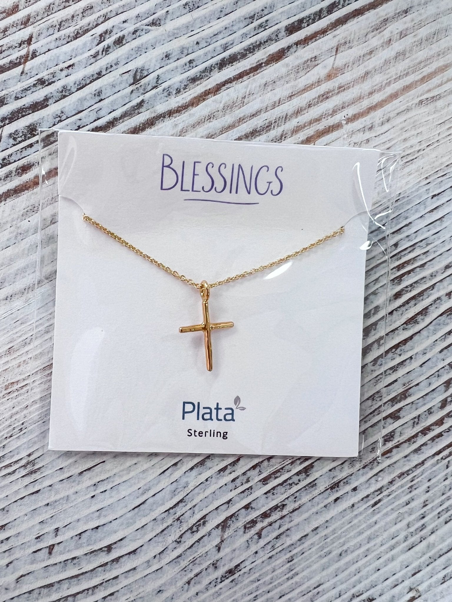 Blessings Classic Cross Necklace - The Pink Pineapple 850