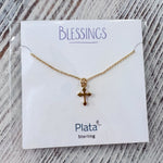 Blessings Gothic Style Cross Necklace - The Pink Pineapple 850
