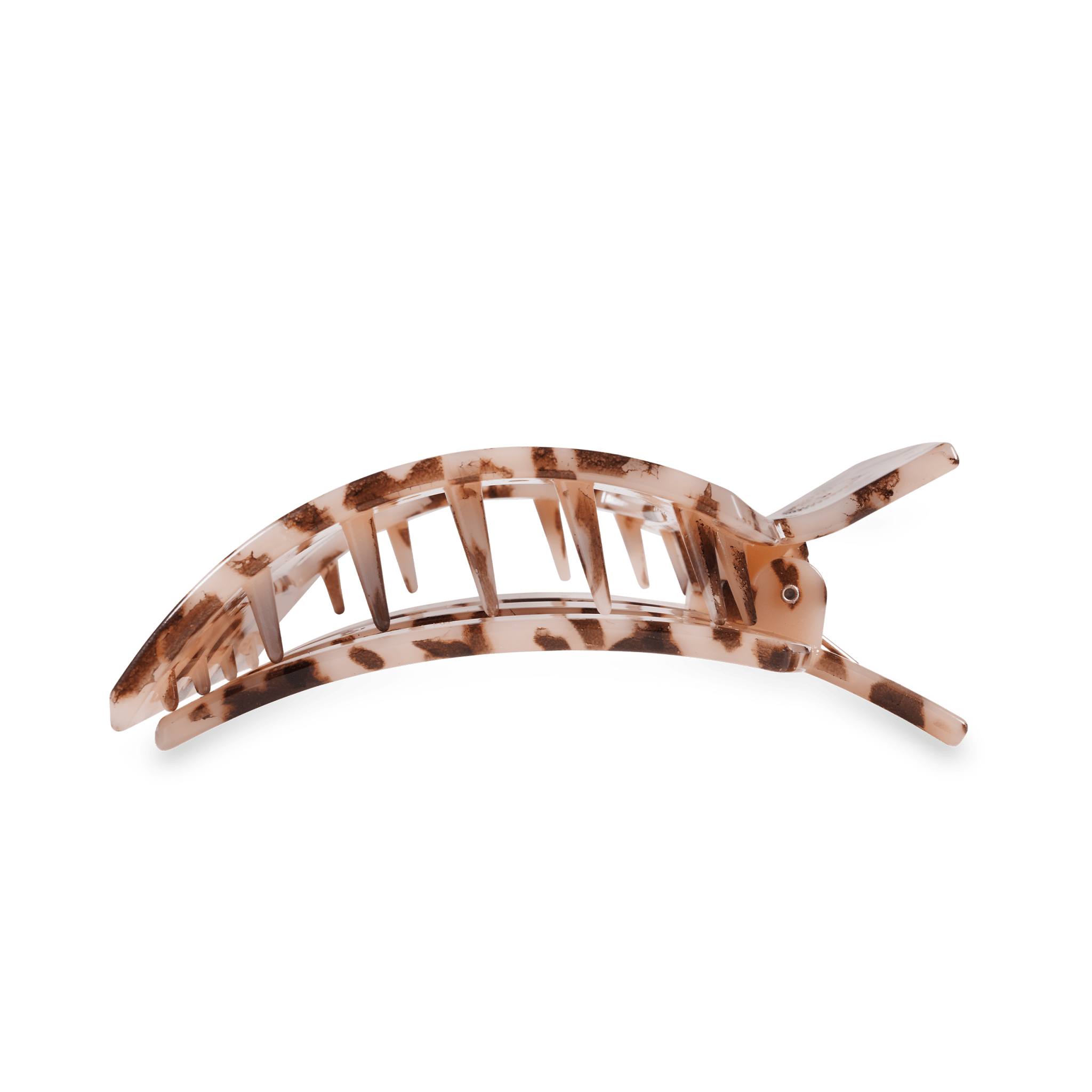 Blonde Tortoise Large Flat Square Clip - The Pink Pineapple 850