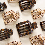 Blonde Tortoise Large Flat Square Clip - The Pink Pineapple 850