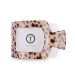 Blonde Tortoise Large Flat Square Clip - The Pink Pineapple 850