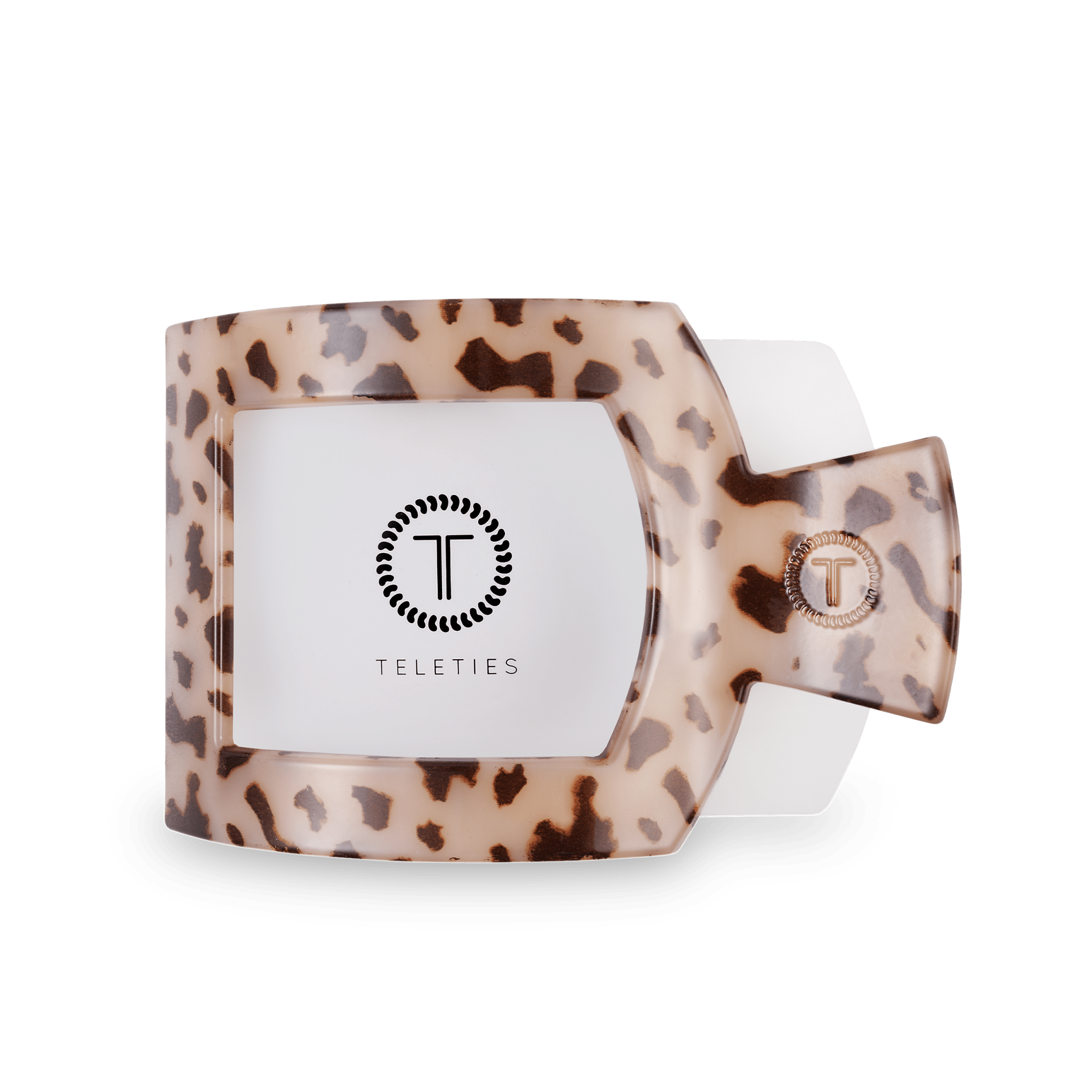 Blonde Tortoise Large Flat Square Clip - The Pink Pineapple 850