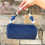 Bloom Belle Beaded Barrel Clutch - The Pink Pineapple 850