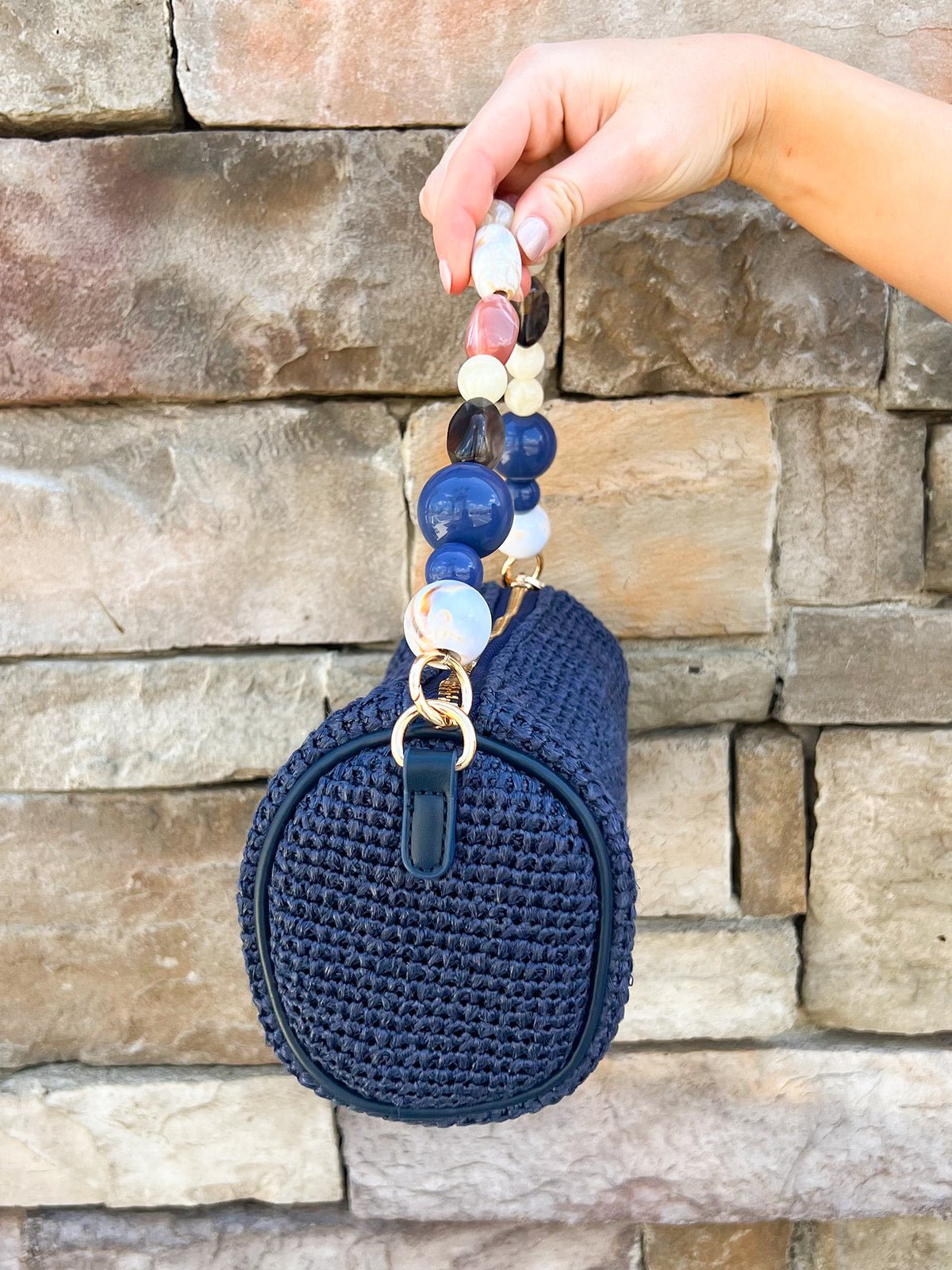 Bloom Belle Beaded Barrel Clutch - The Pink Pineapple 850