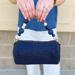 Bloom Belle Beaded Barrel Clutch - The Pink Pineapple 850