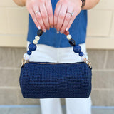 Bloom Belle Beaded Barrel Clutch - The Pink Pineapple 850