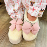 Bloom & Bow Cozy Sherpa Slippers - The Pink Pineapple 850