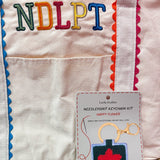 Bloom & Carry Needlepoint Keychain Kit - The Pink Pineapple 850