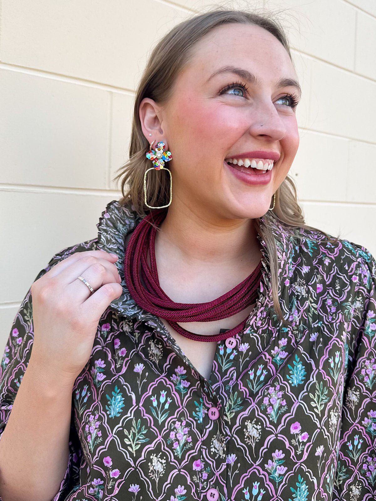 Blooming Trellis Blouse - The Pink Pineapple 850