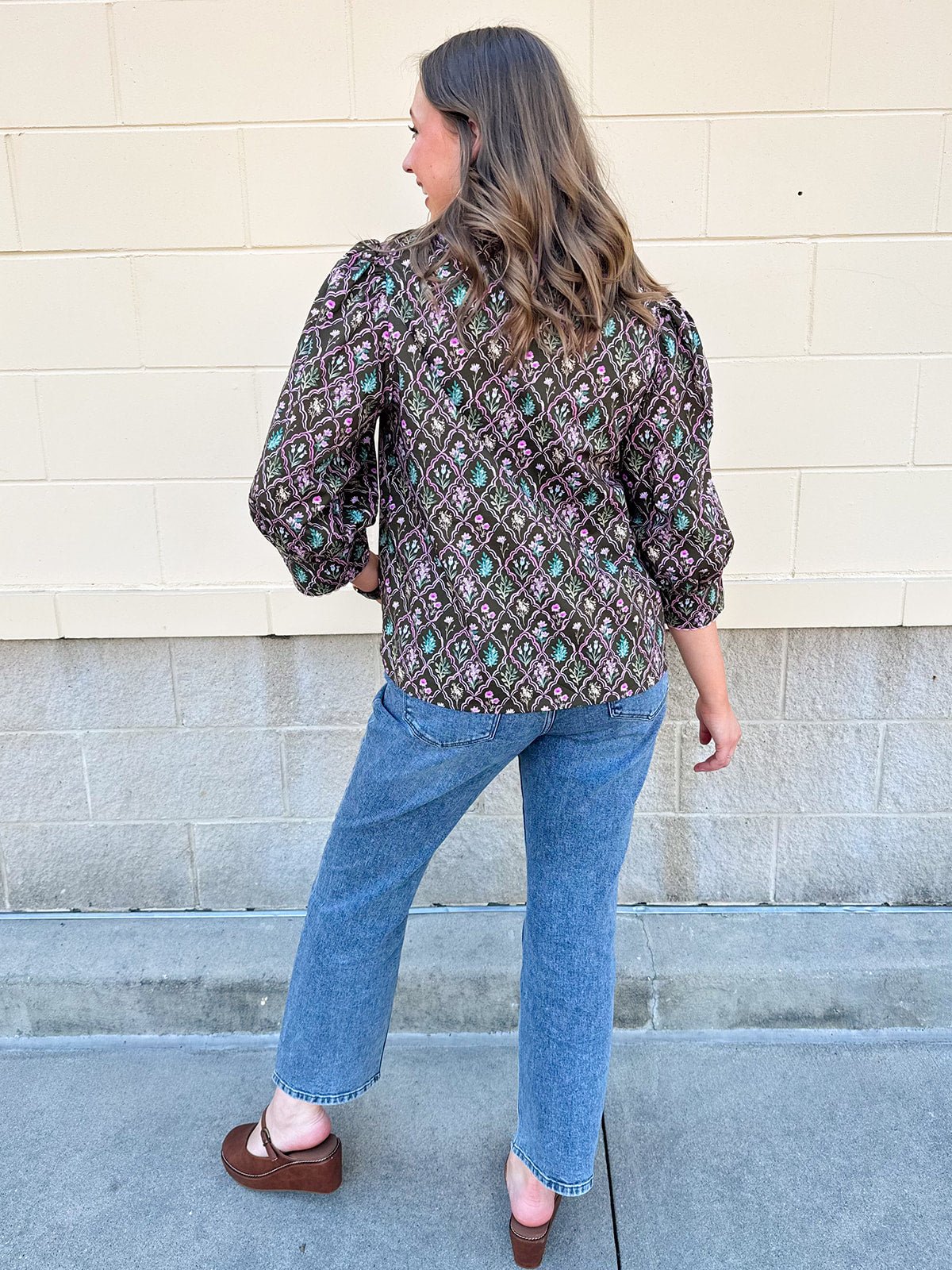 Blooming Trellis Blouse - The Pink Pineapple 850