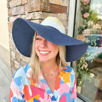 Blue Color Block Fedora - The Pink Pineapple 850