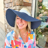 Blue Color Block Fedora - The Pink Pineapple 850