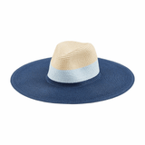 Blue Color Block Fedora - The Pink Pineapple 850