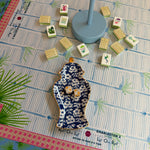 Blue Floral Ginger Jar Dice Catchall - The Pink Pineapple 850