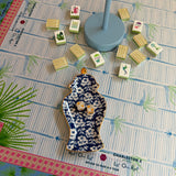 Blue Floral Ginger Jar Dice Catchall - The Pink Pineapple 850