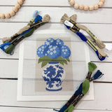 Blue Garden Chinoiserie Needlepoint Kit - The Pink Pineapple 850