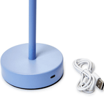 Blue Glow Scalloped Rechargeable Table Lamp - The Pink Pineapple 850