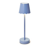 Blue Glow Scalloped Rechargeable Table Lamp - The Pink Pineapple 850