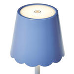 Blue Glow Scalloped Rechargeable Table Lamp - The Pink Pineapple 850