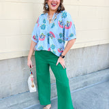 Blue Haven Breeze Blouse - The Pink Pineapple 850