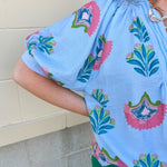Blue Haven Breeze Blouse - The Pink Pineapple 850