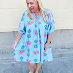 Blue Haven Breeze Dress - The Pink Pineapple 850