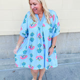 Blue Haven Breeze Dress - The Pink Pineapple 850