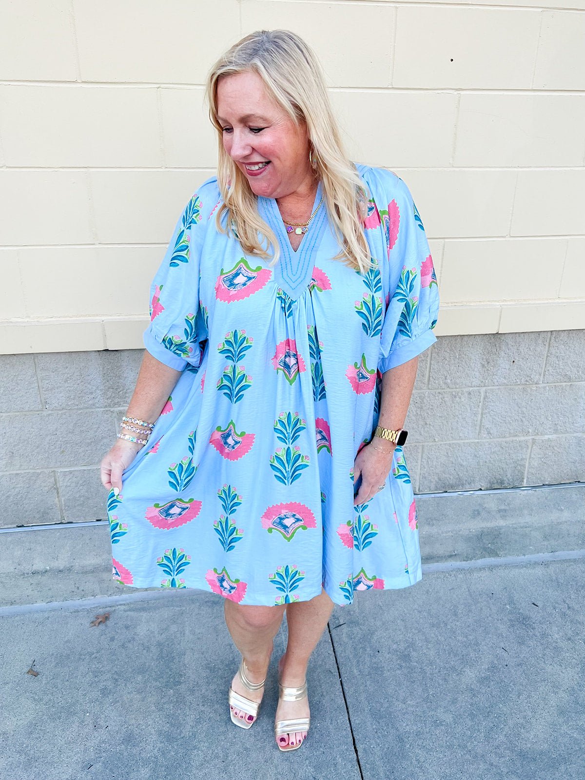 Blue Haven Breeze Dress - The Pink Pineapple 850