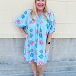 Blue Haven Breeze Dress - The Pink Pineapple 850