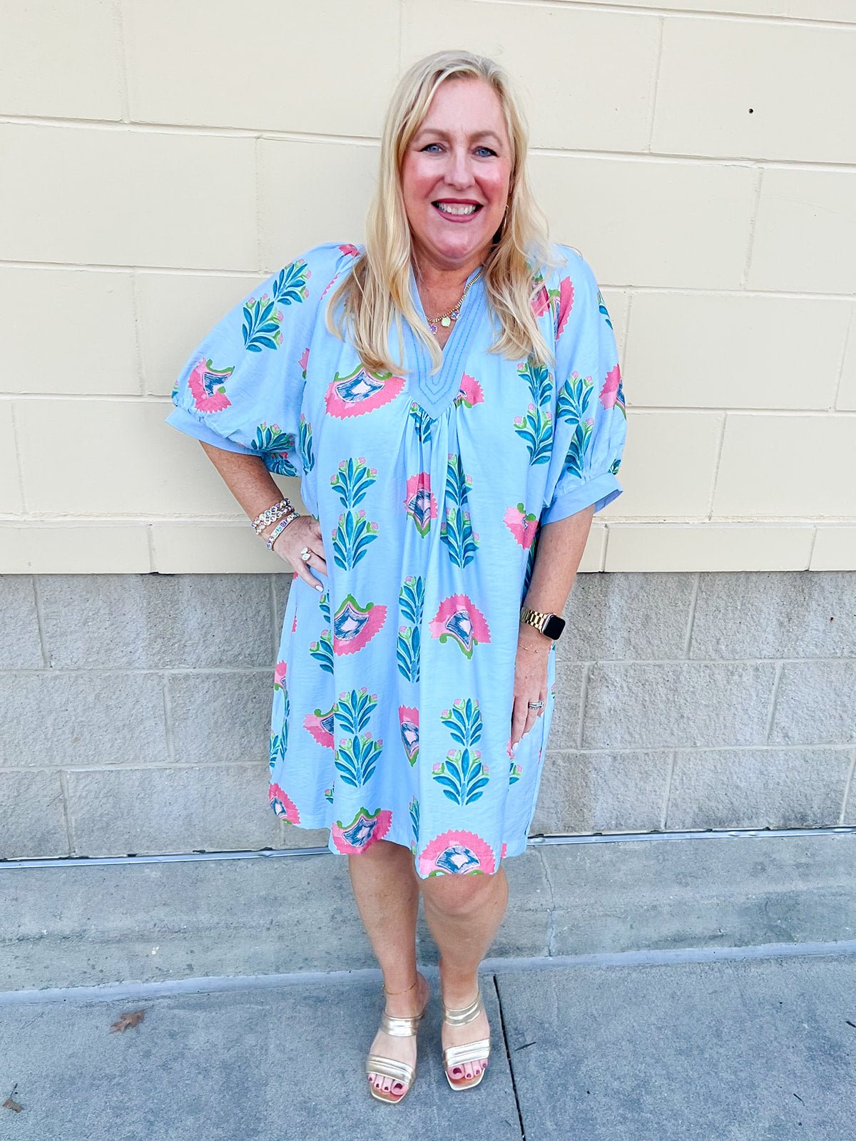 Blue Haven Breeze Dress - The Pink Pineapple 850