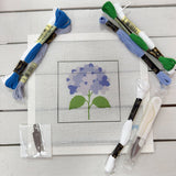 Blue Hydrangea Needlepoint Kit - The Pink Pineapple 850