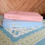 Blue Mahjong Coffee Table Book Tile Storage - The Pink Pineapple 850