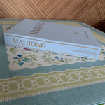 Blue Mahjong Coffee Table Book Tile Storage - The Pink Pineapple 850