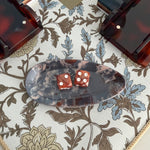 Blue Marble Oval Dice Catchall - The Pink Pineapple 850
