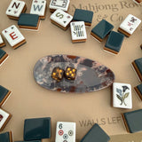 Blue Marble Oval Dice Catchall - The Pink Pineapple 850