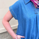 Blue Ridge Ease Midi Dress - The Pink Pineapple 850