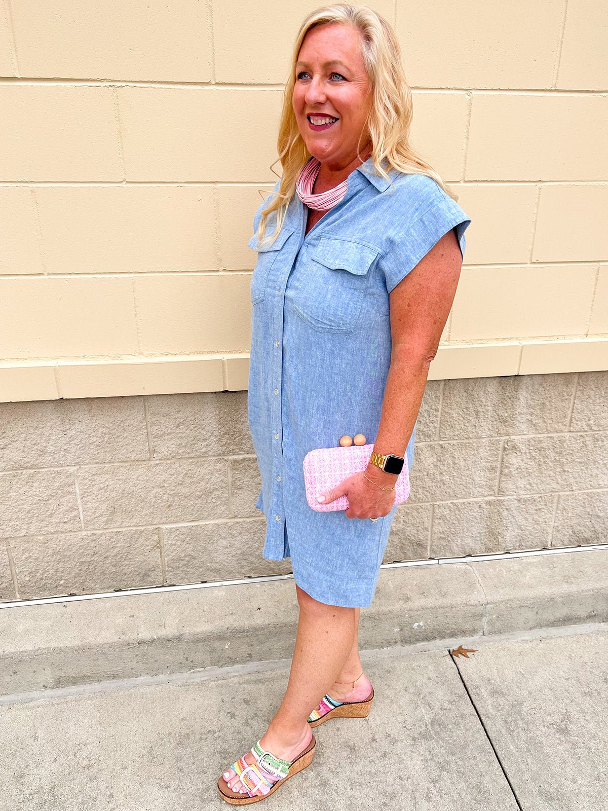 Blue Skies Ahead Mini Dress - The Pink Pineapple 850