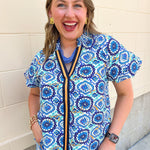 Blue Skies Ahead Printed Top - The Pink Pineapple 850