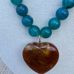 Blue Skies Heart Necklace - The Pink Pineapple 850