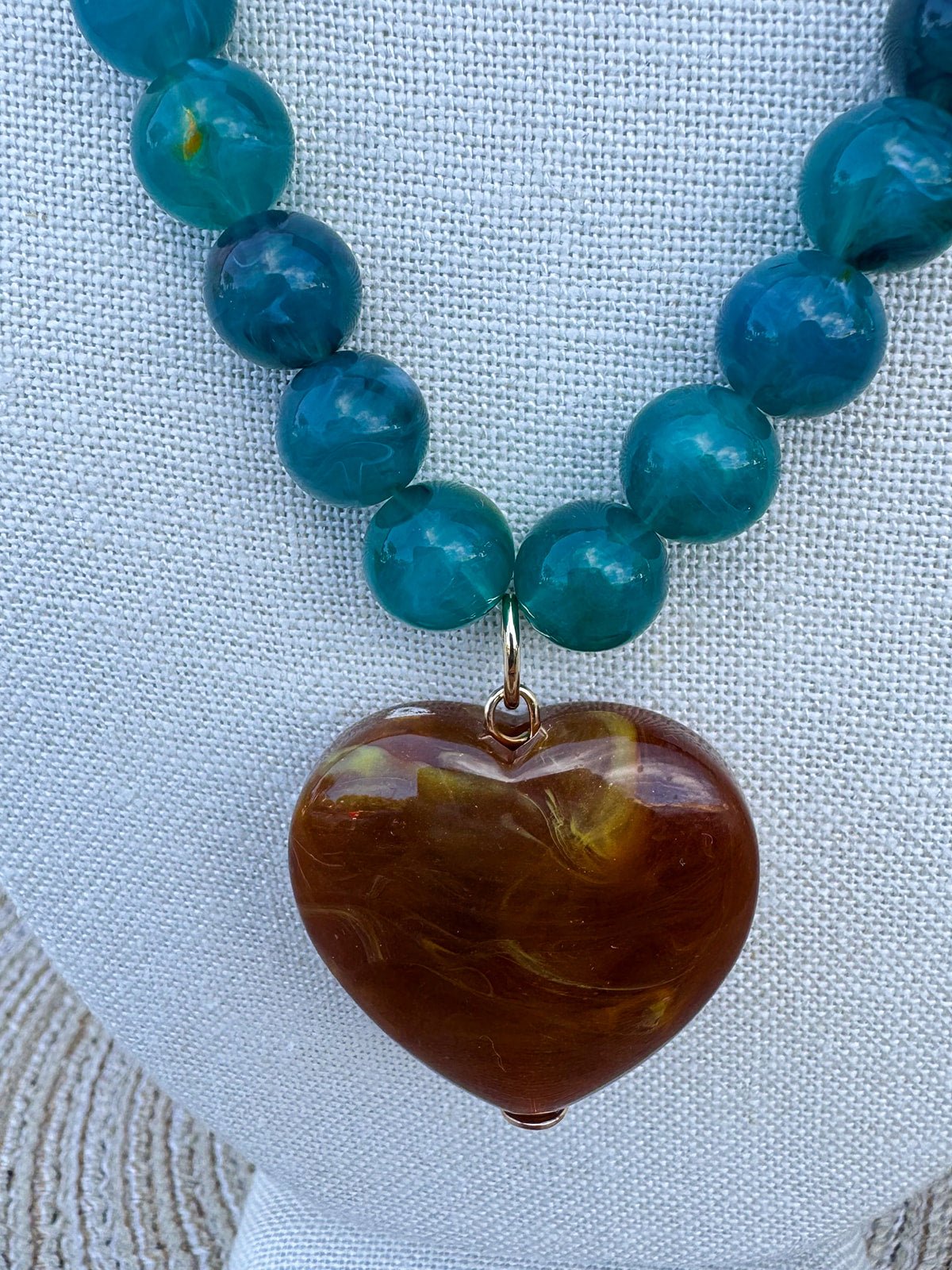 Blue Skies Heart Necklace - The Pink Pineapple 850