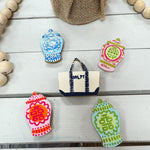 Blue & White Classic Needle Minder - The Pink Pineapple 850