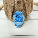 Blue & White Classic Needle Minder - The Pink Pineapple 850