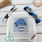 Blue & White Toile Needlepoint Kit - The Pink Pineapple 850