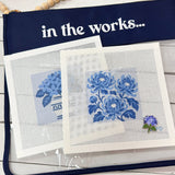 Blue & White Toile Needlepoint Kit - The Pink Pineapple 850