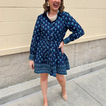 Bluebell Bloom Belted Shirt Dress - The Pink Pineapple 850